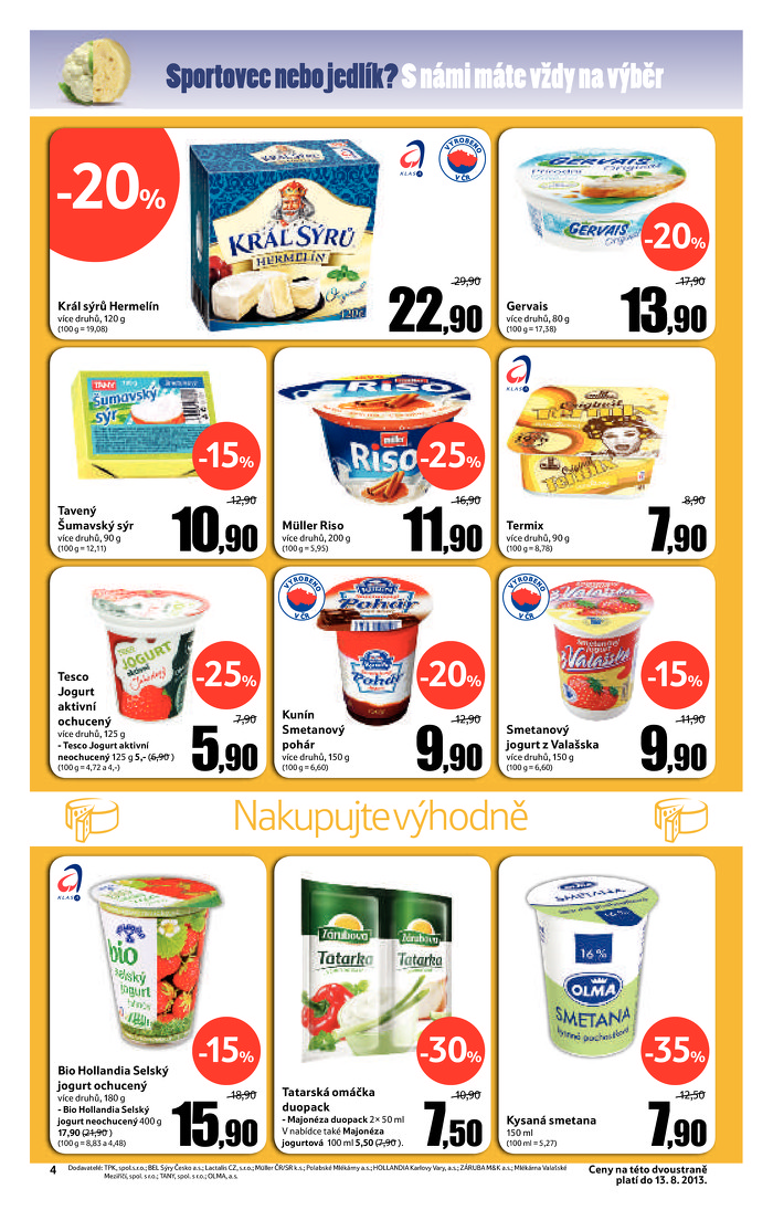 Stránka č. 4 - Akční leták Tesco Hypermarket