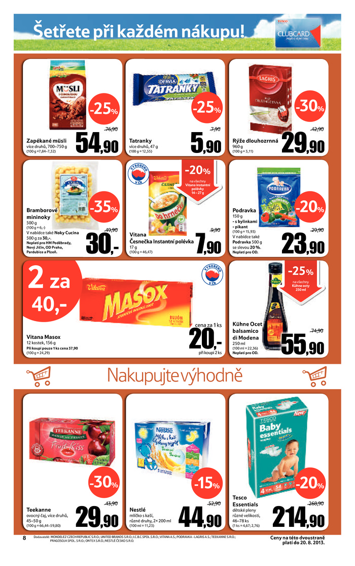 Stránka č. 8 - Akční leták Tesco Hypermarket