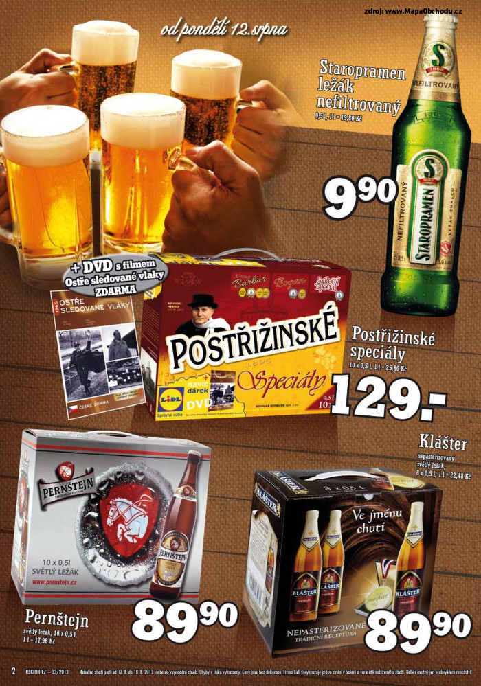 Stránka č. 2 - Akční leták Lidl Pivní slavnosti