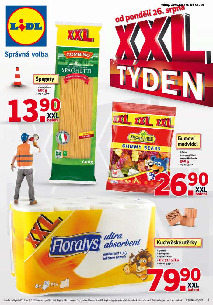 Stránka č. 1 - Akční leták Lidl XXXL Týden