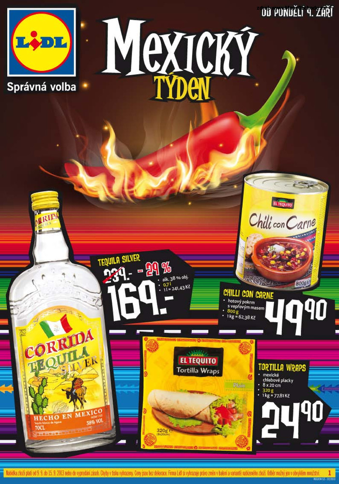 Stránka č. 1 - Akční leták Lidl  Mexický týden