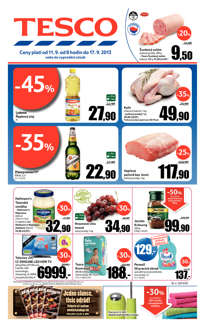 Stránka č. 1 - Akční leták Tesco Hypermarket