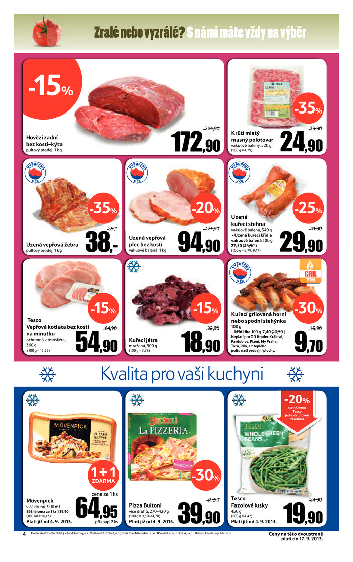 Stránka č. 4 - Akční leták Tesco Hypermarket