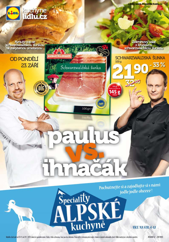 Stránka č. 1 - Akční leták Lidl Speciality alpské kuchyně