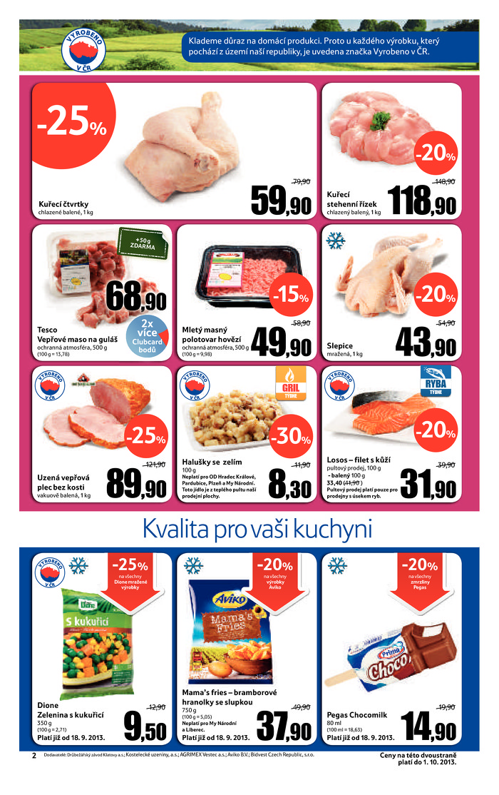 Stránka č. 2 - Akční leták Tesco Hypermarket