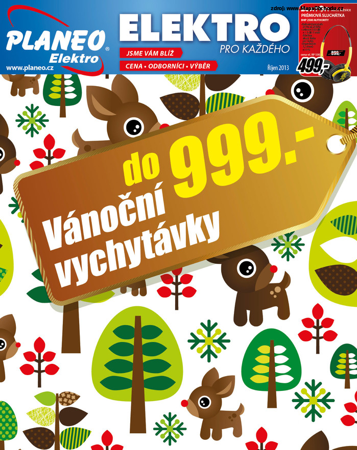 Stránka č. 1 - Akční leták Planeo Elektro Vánoční vychtávky do 999 Kč