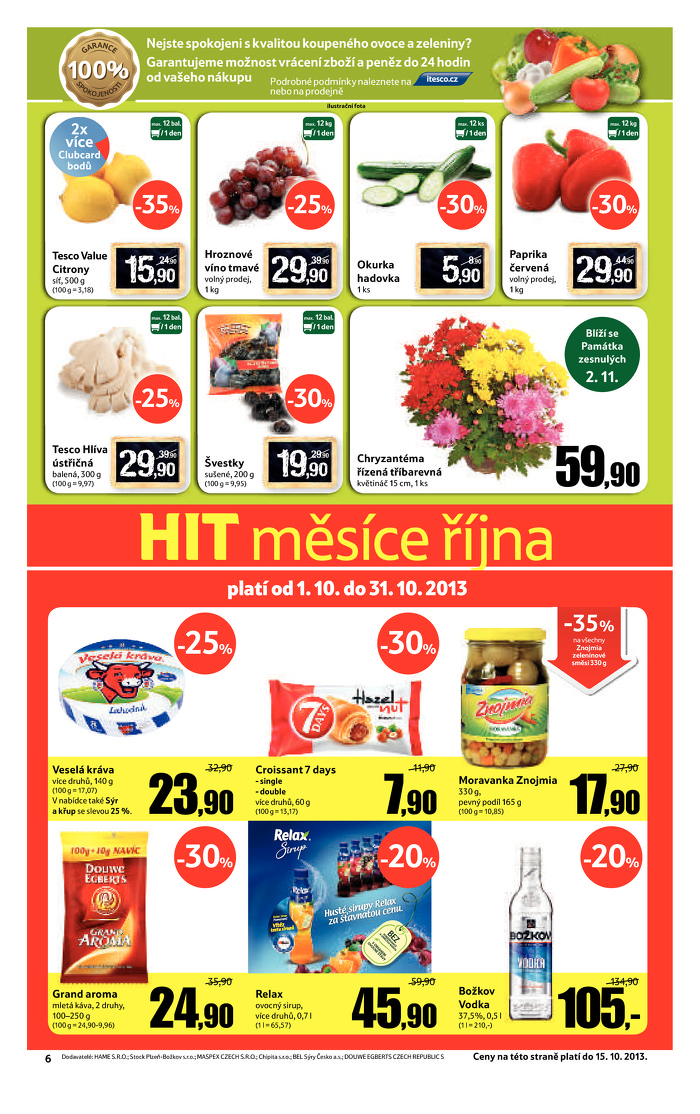 Stránka č. 6 - Akční leták Tesco Hypermarket