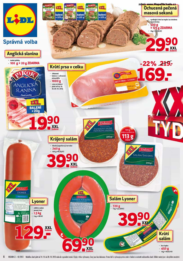 Stránka č. 6 - Akční leták Lidl XXL Týden