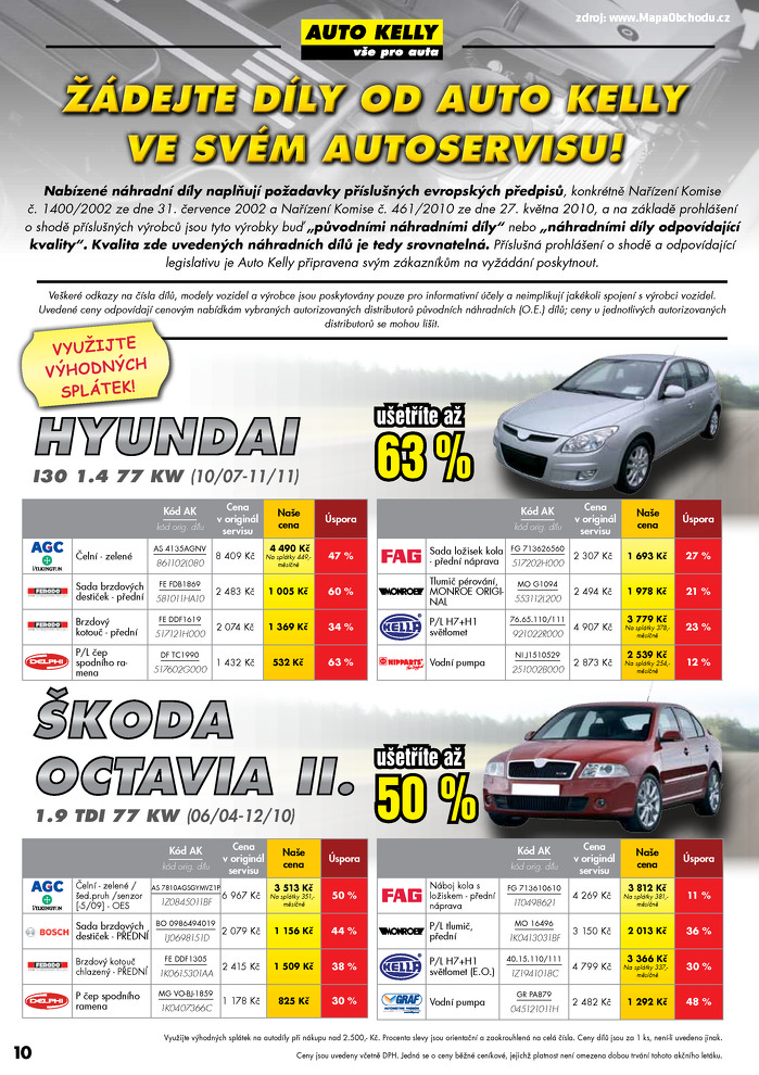 Stránka č. 10 - Akční leták Auto Kelly