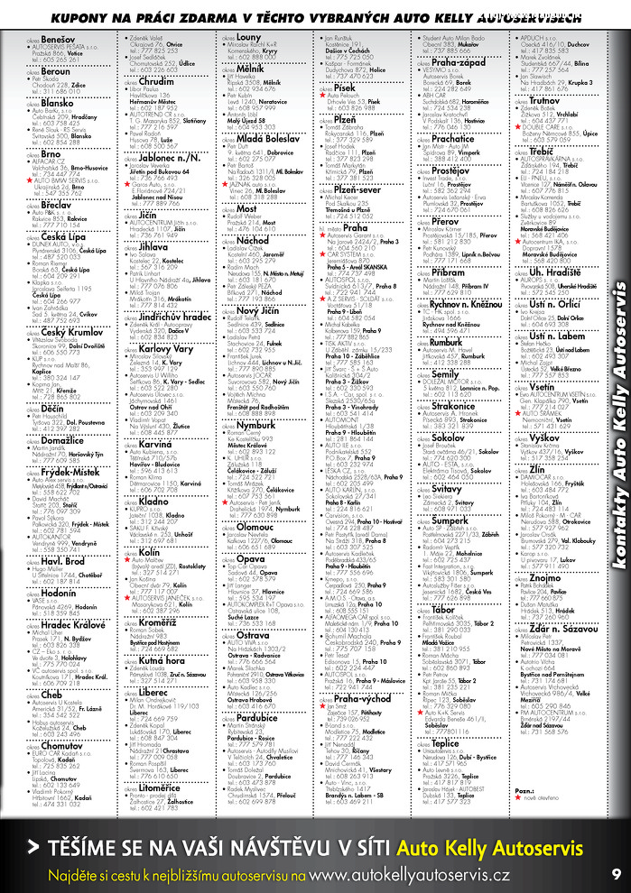 Stránka č. 9 - Akční leták Auto Kelly