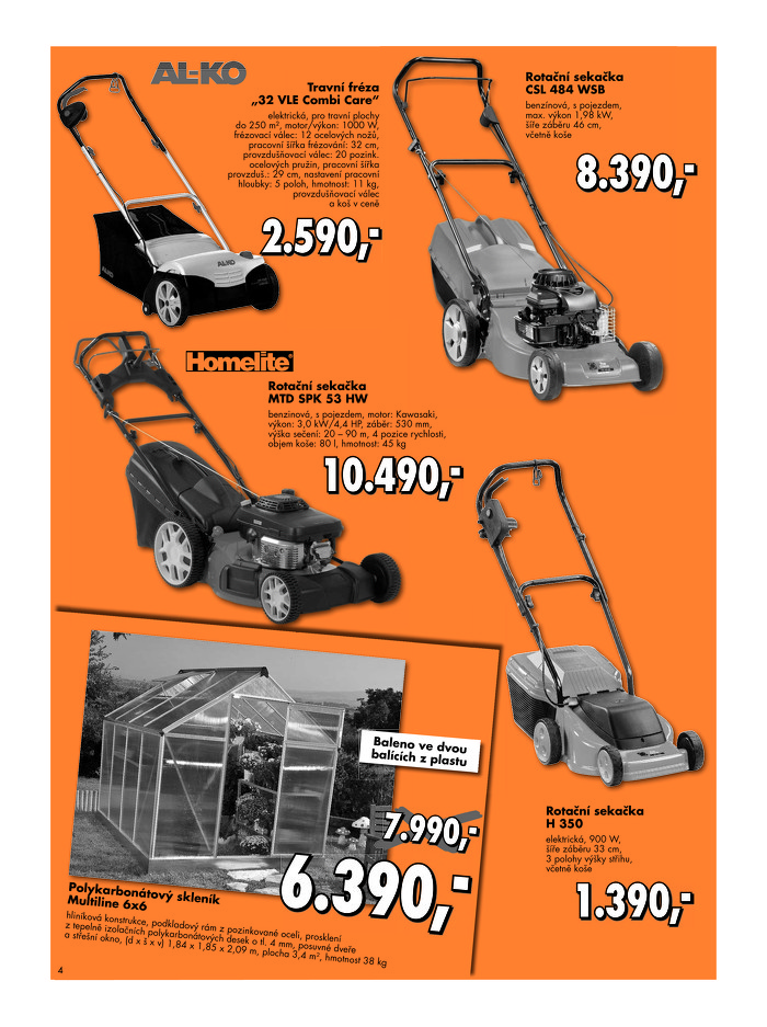 Stránka č. 4 - Akční leták Globus  Baumarkt