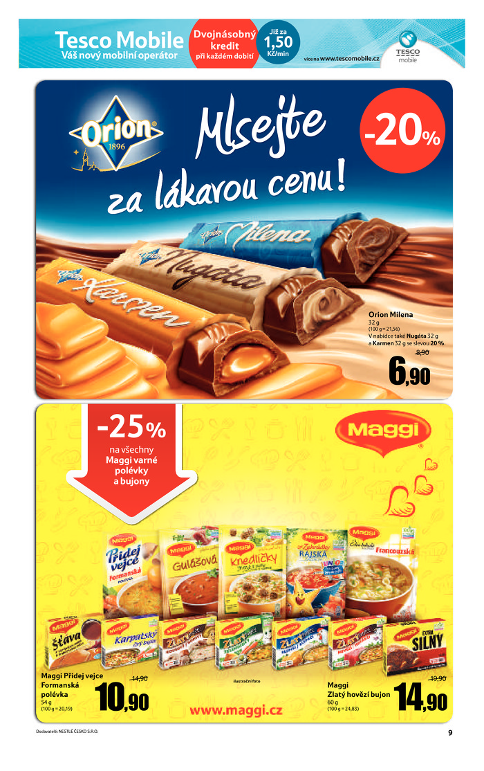 Stránka č. 9 - Akční leták Tesco Hypermarket