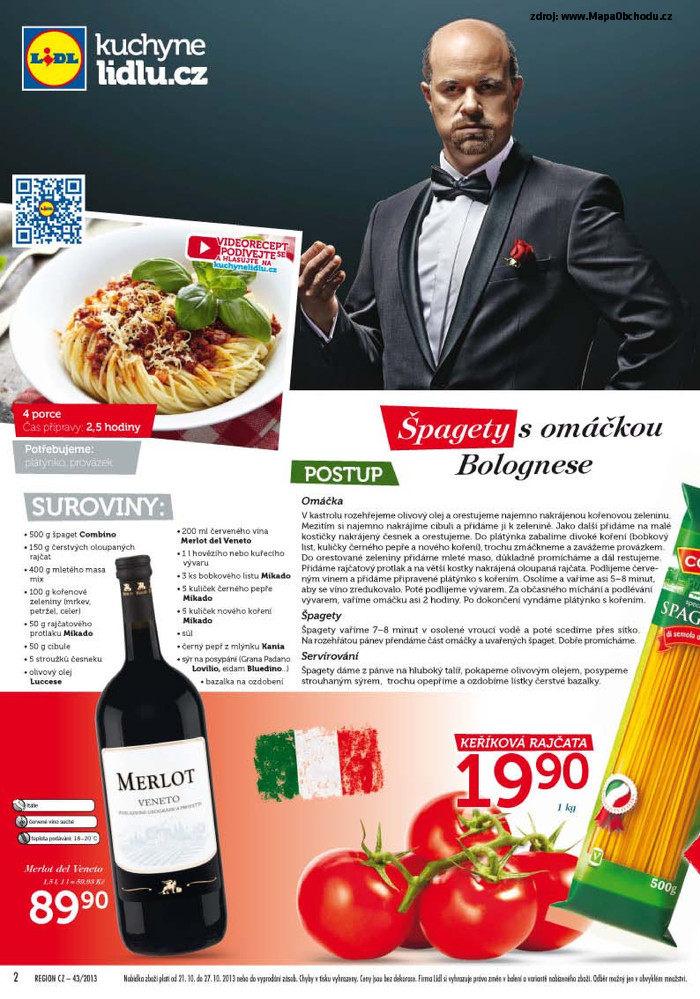 Stránka č. 2 - Akční leták Lidl Italský týden