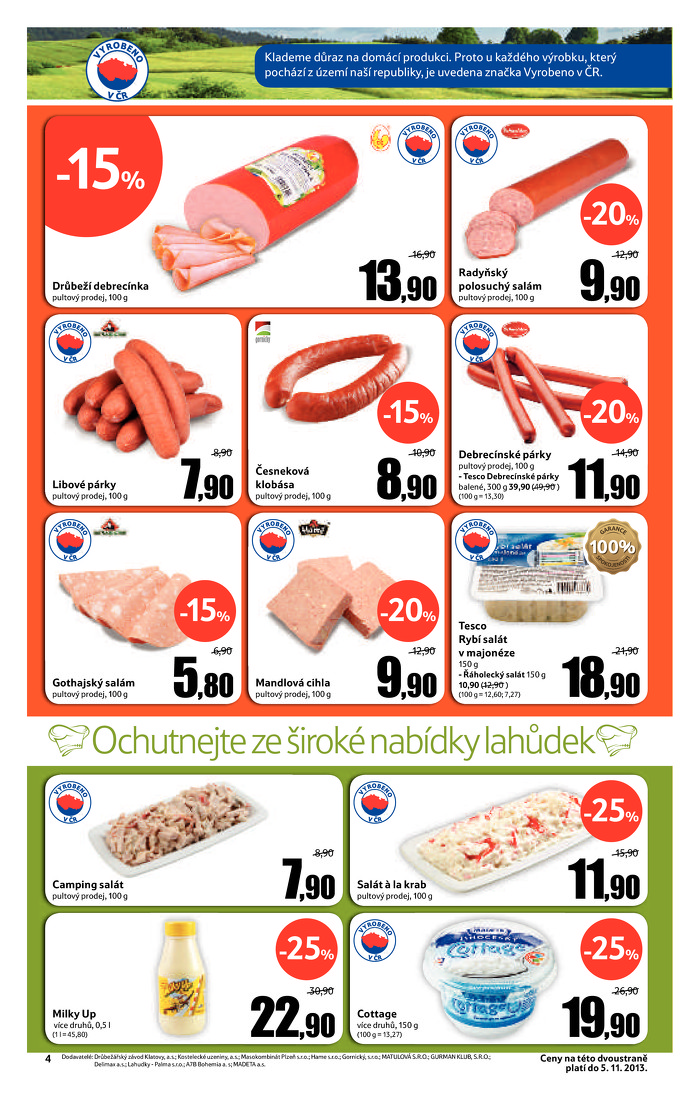 Stránka č. 4 - Akční leták Tesco Hypermarket