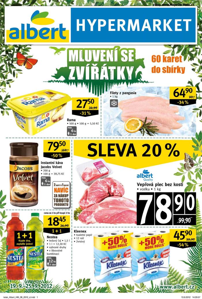 Stránka č. 1 - Akční leták Albert  Supermarket