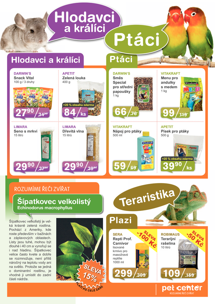 Stránka č. 7 - Akční leták Pet Center