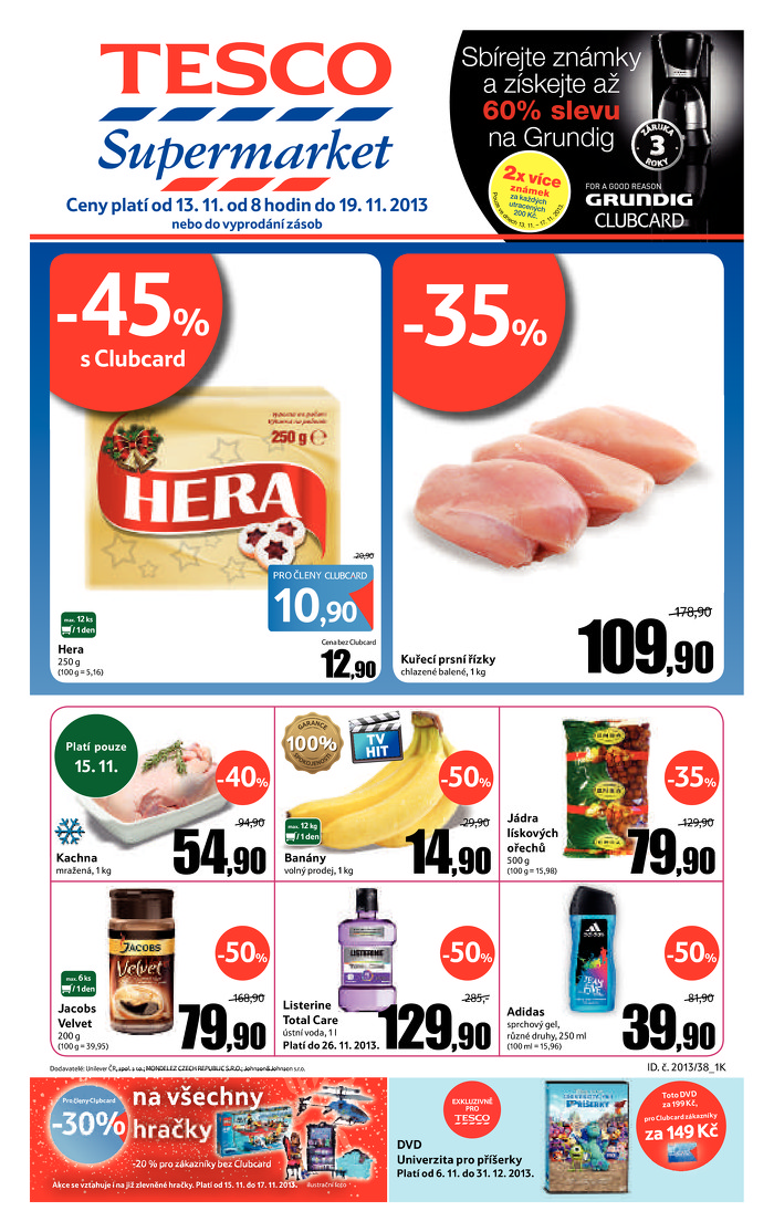 Stránka č. 1 - Akční leták Tesco Supermarket