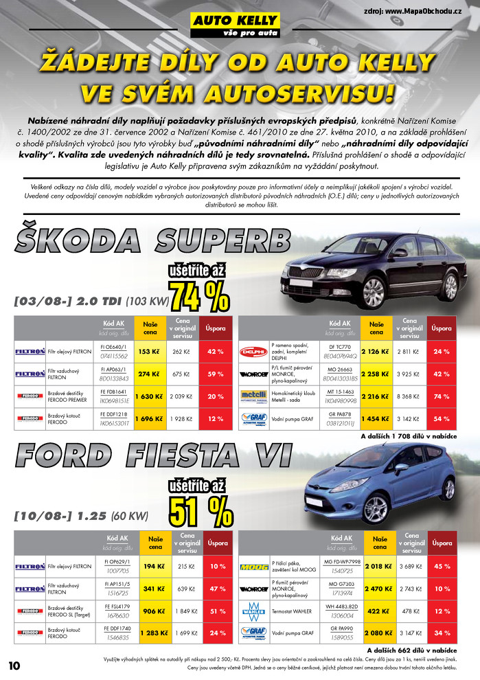 Stránka č. 10 - Akční leták Auto Kelly