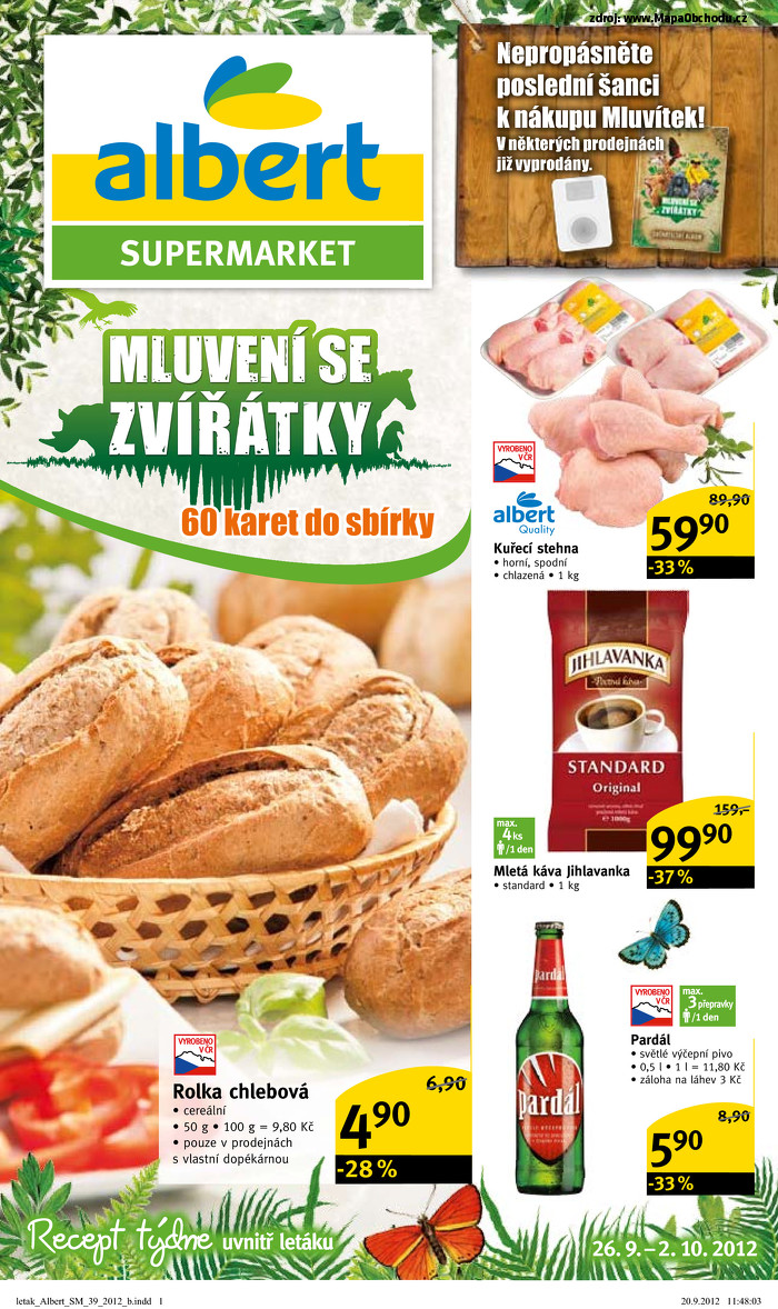 Stránka č. 1 - Akční leták Albert  Supermarket