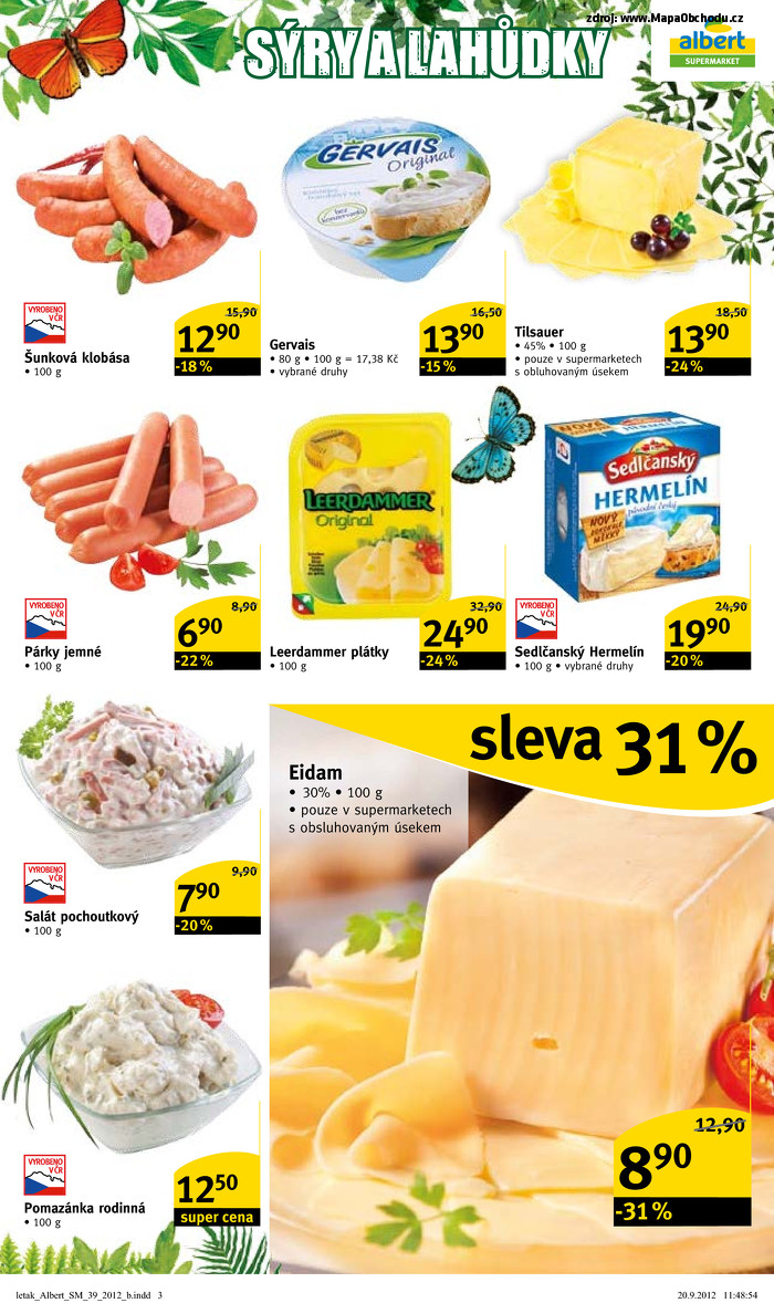 Stránka č. 3 - Akční leták Albert  Supermarket