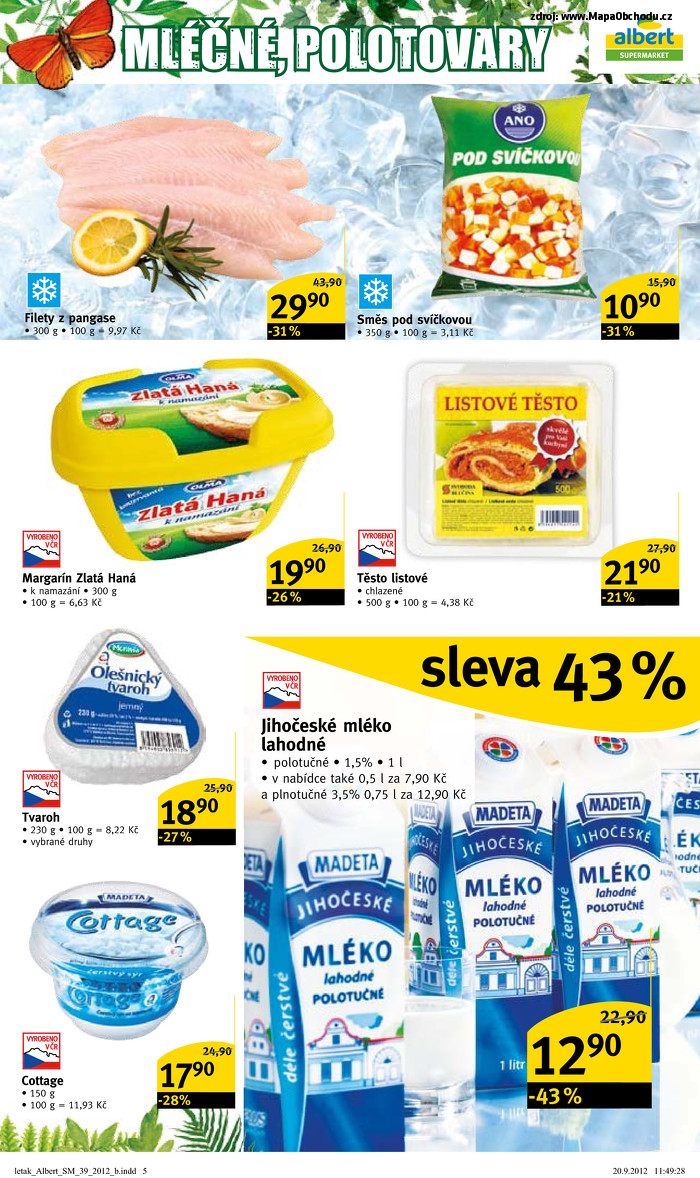 Stránka č. 5 - Akční leták Albert  Supermarket