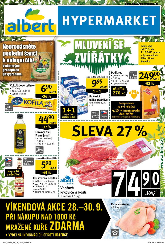 Stránka č. 1 - Akční leták Albert  Hypermarket