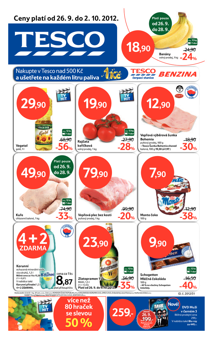 Stránka č. 1 - Akční leták Tesco  Hypermarket