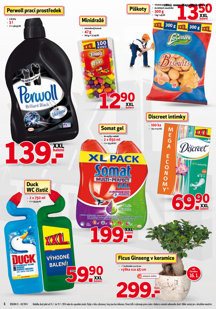 Stránka č. 6 - Akční leták Lidl XXXL Týdny