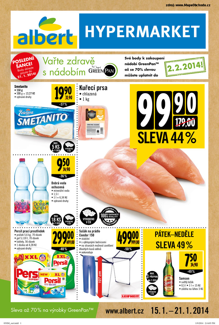 Stránka č. 1 - Akční leták Albert Hypermarket