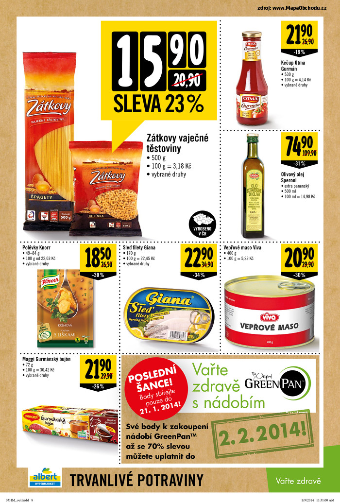 Stránka č. 8 - Akční leták Albert Hypermarket