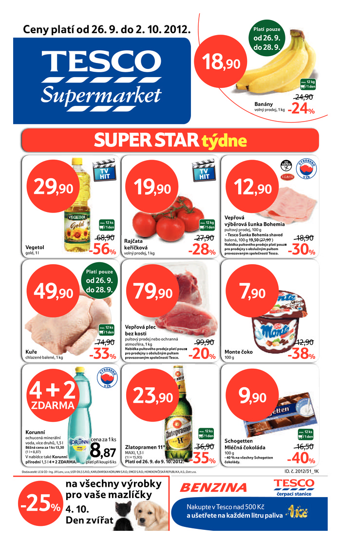 Stránka č. 1 - Akční leták Tesco  Supermarket