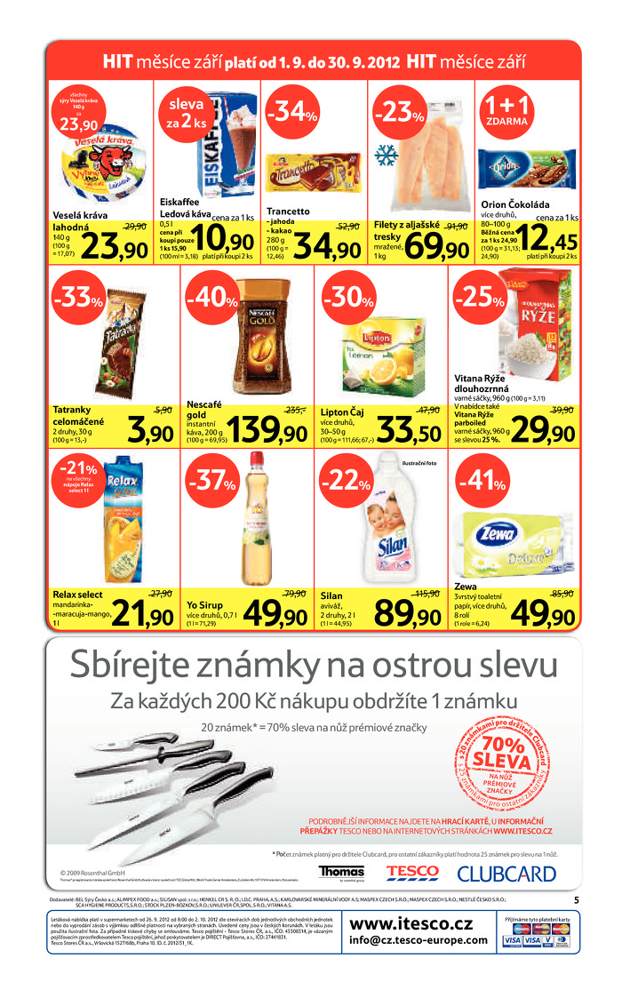 Stránka č. 5 - Akční leták Tesco  Supermarket