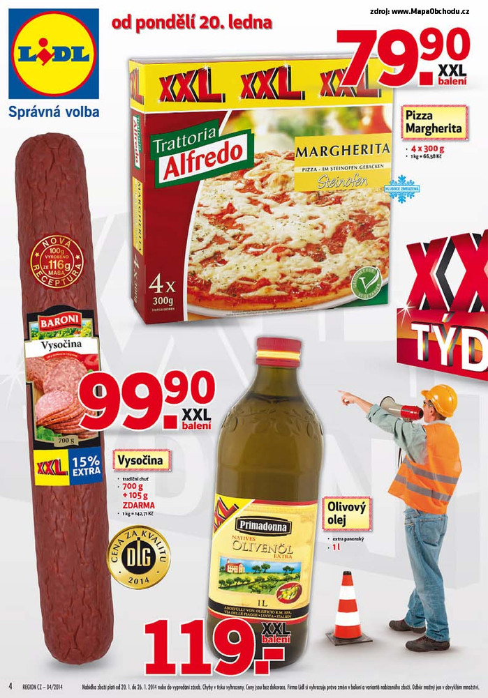 Stránka č. 4 - Akční leták Lidl XXL Týdny