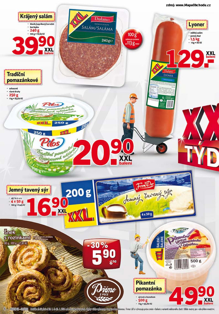 Stránka č. 6 - Akční leták Lidl XXL Týdny