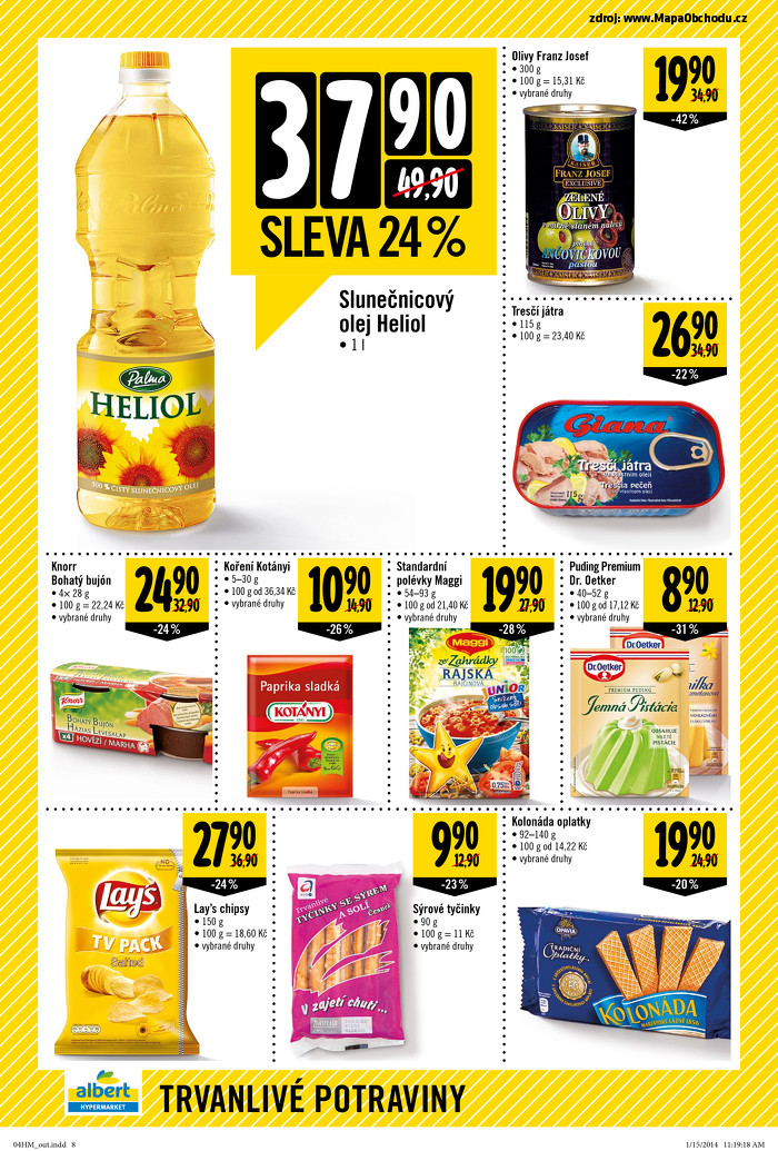 Stránka č. 8 - Akční leták Albert Hypermarket