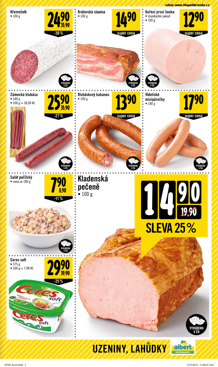 Stránka č. 5 - Akční leták Albert Supermarket