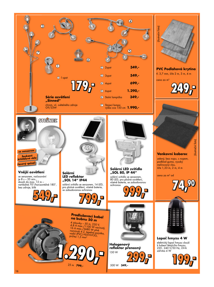 Stránka č. 16 - Akční leták Globus  Baumarkt (Brno)