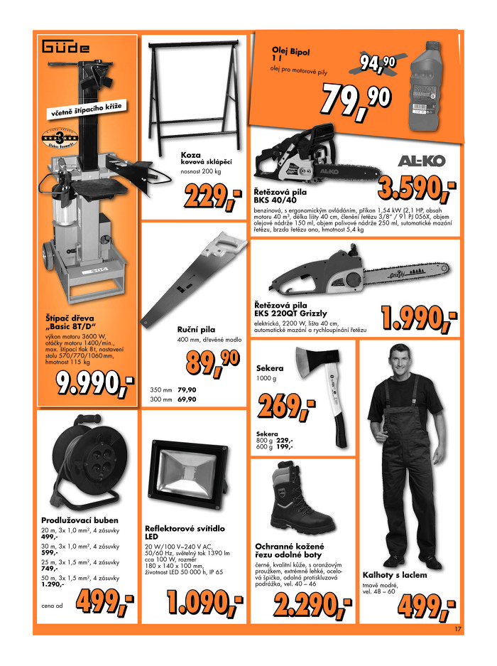 Stránka č. 17 - Akční leták Globus  Baumarkt (Brno)