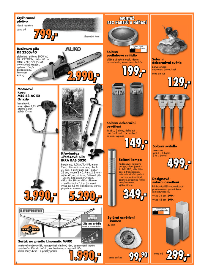 Stránka č. 6 - Akční leták Globus  Baumarkt (Brno)
