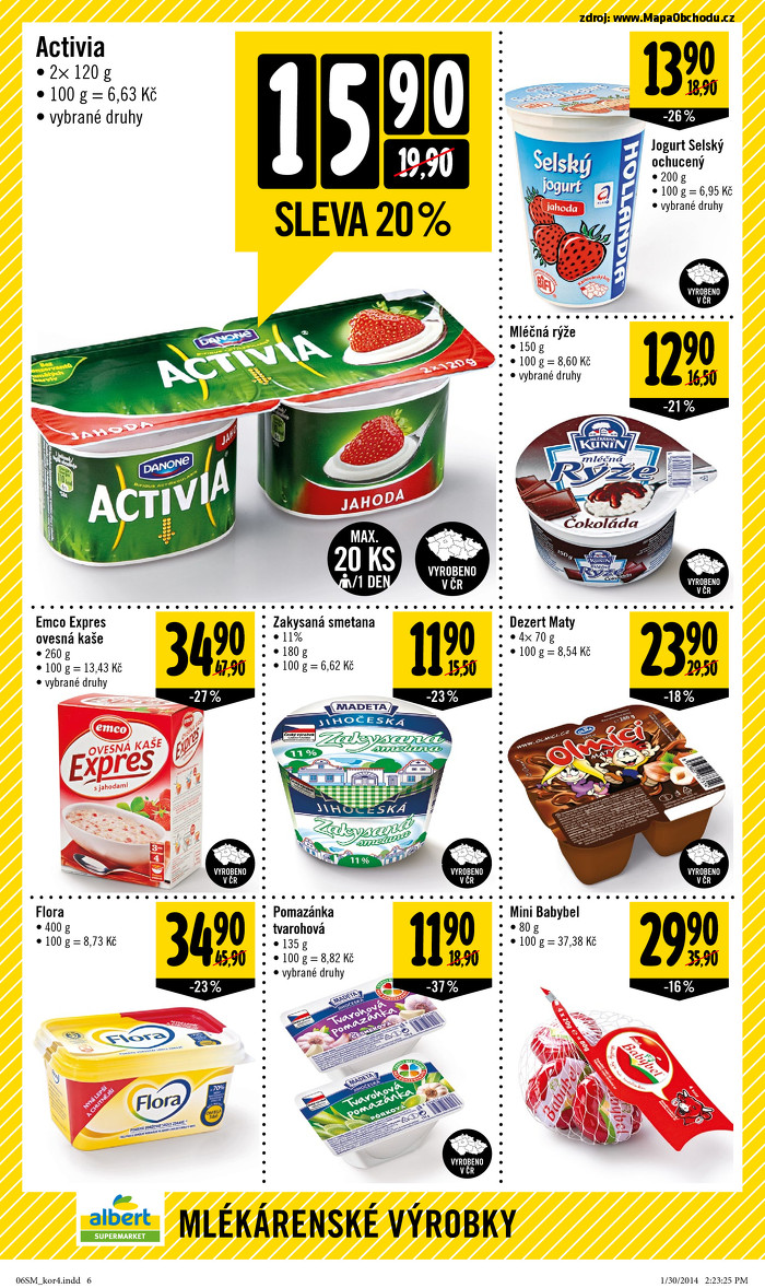 Stránka č. 6 - Akční leták Albert Supermarket