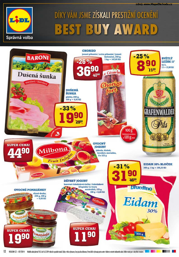 Stránka č. 12 - Akční leták Lidl