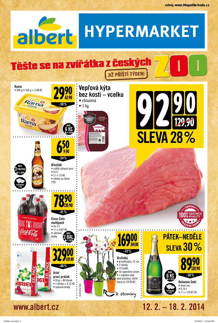 Stránka č. 1 - Akční leták Albert Hypermarket