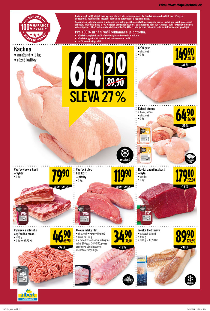 Stránka č. 2 - Akční leták Albert Hypermarket