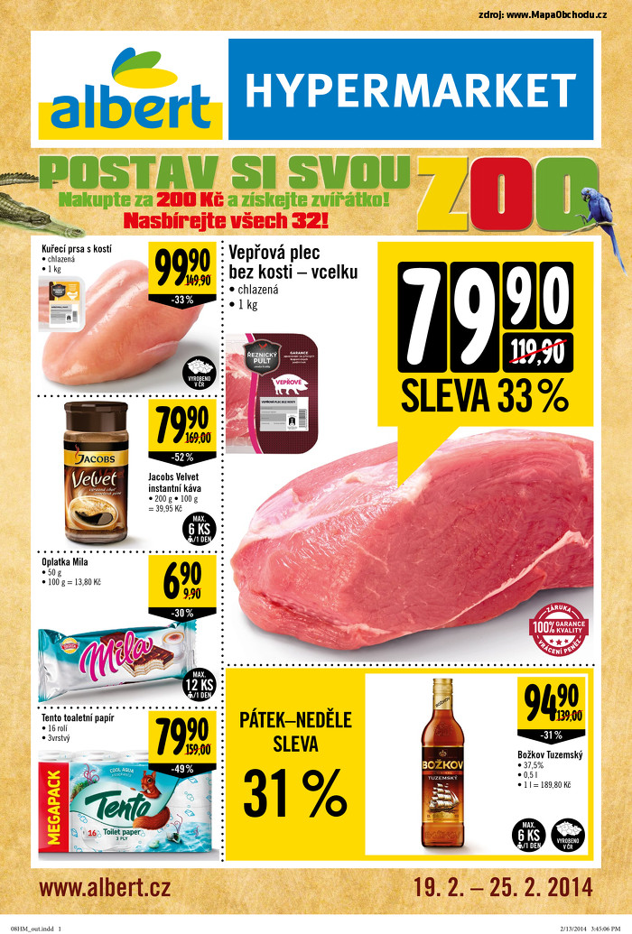 Stránka č. 1 - Akční leták Albert Hypermarket