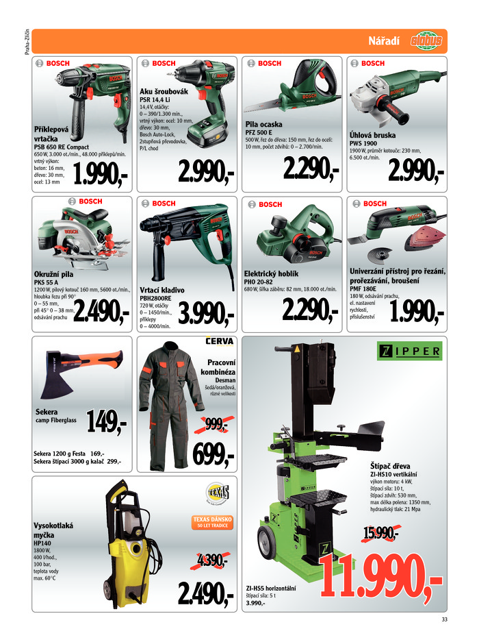 Stránka č. 33 - Akční leták Globus  Praha - Zličín