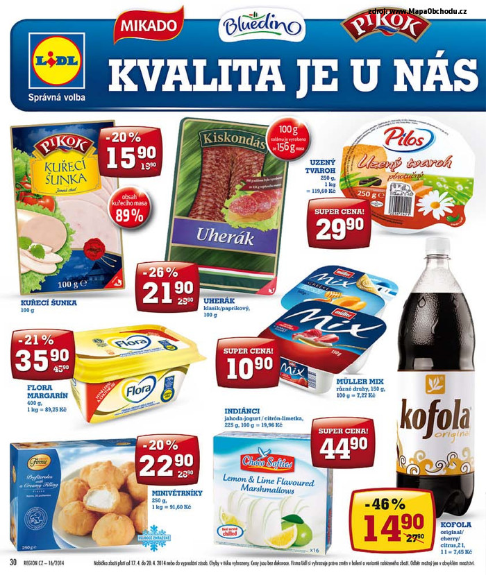 Stránka č. 30 - Akční leták Lidl Probuďte své jarní chutě