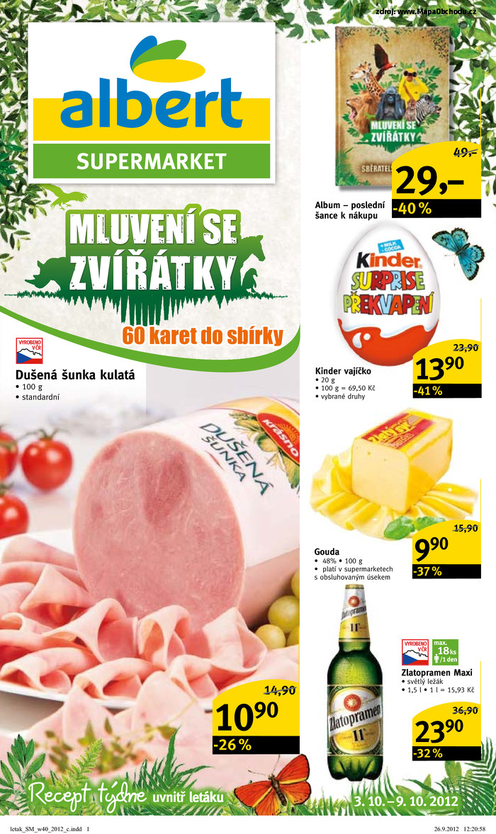 Stránka č. 1 - Akční leták Albert  Supermarket