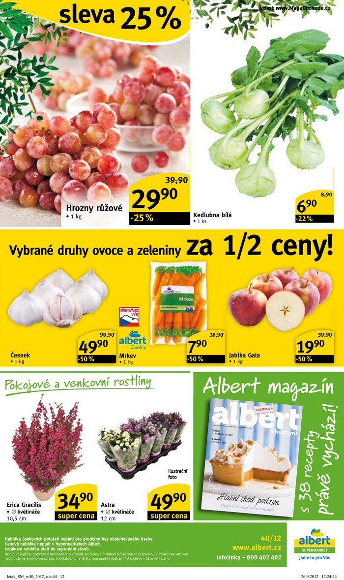 Stránka č. 12 - Akční leták Albert  Supermarket