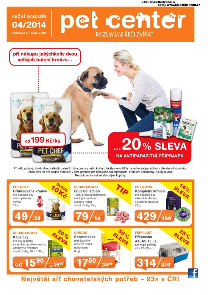 Stránka č. 1 - Akční leták Pet Center