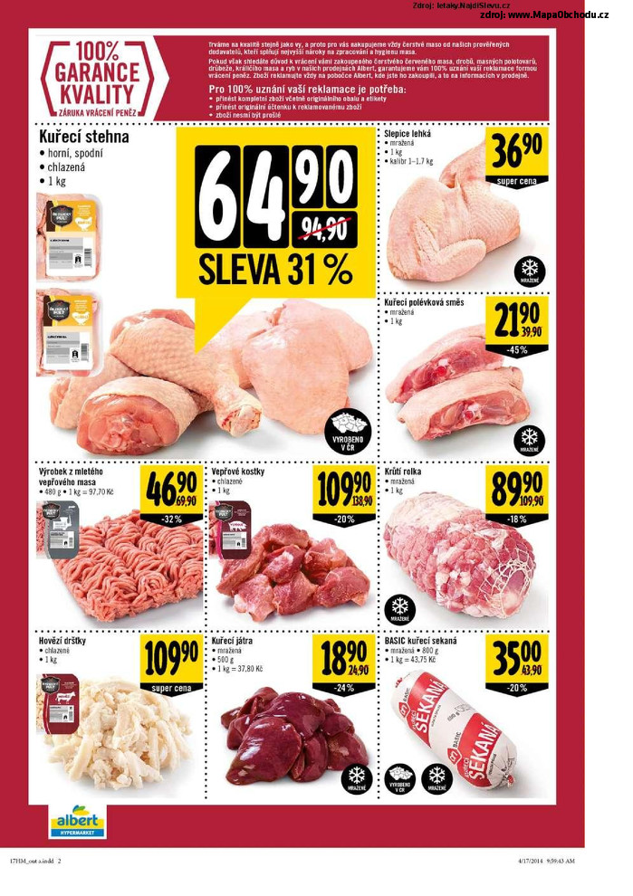 Stránka č. 2 - Akční leták Albert Hypermarket